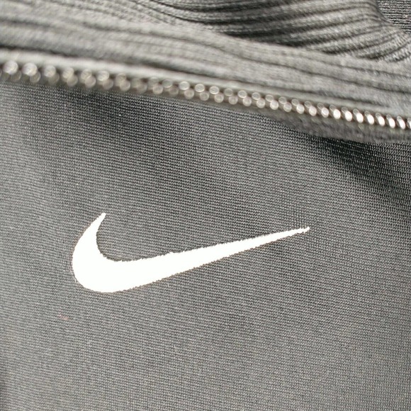 Nike Men's Full Zip Track Jacket Black Small Solid Eagles #4 Training Pockets - Picture 4 of 15